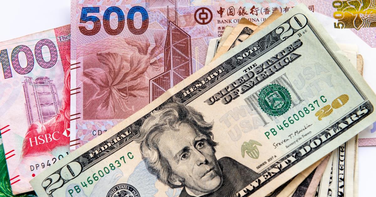 pegged to the US dollar.min