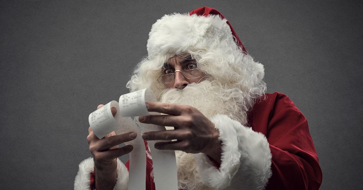 Financial strain of Christmas