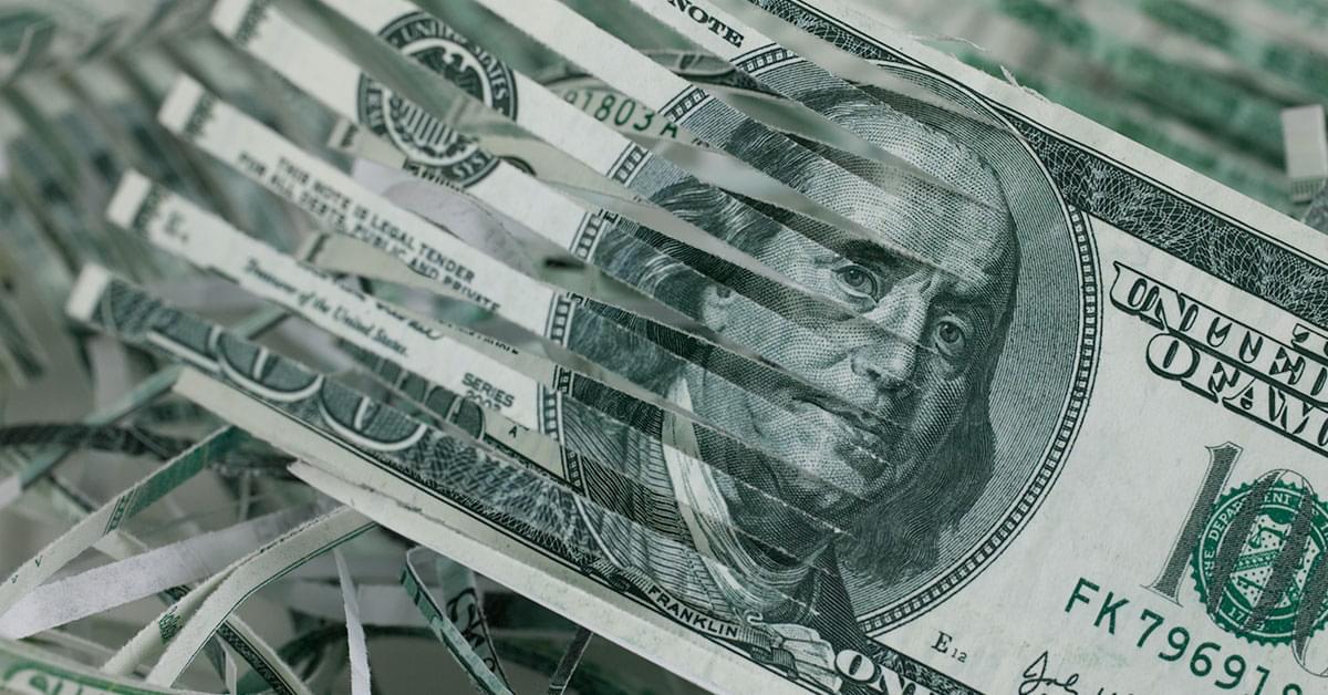 Destroying physical currency